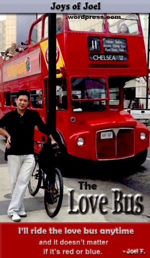 The Love Bus, childhood memories, joys of joel musings from my childhood yearnings